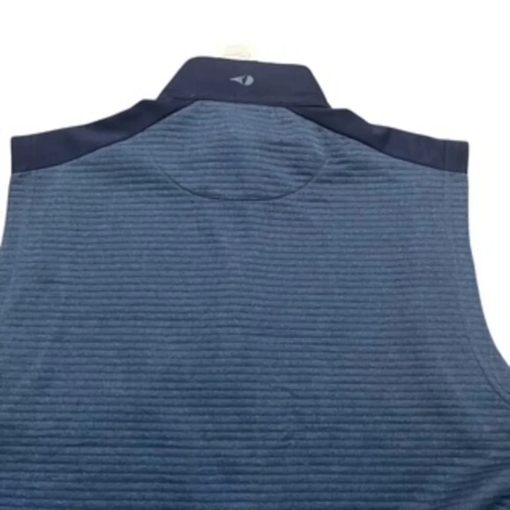 NEW Grand Slam Golf Vest Mens Size Large Blue Quilted Zip‎ Front NWT